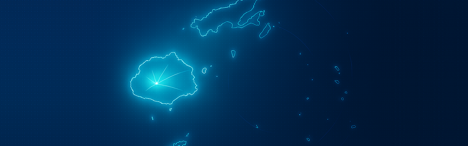 Map of Fiji showing our reach